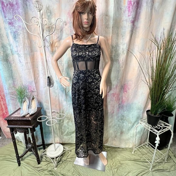 📌Alex B Sexy Lace Straps or Strapless Formal - Prom Dress Waistline Transparent - Picture 1 of 16